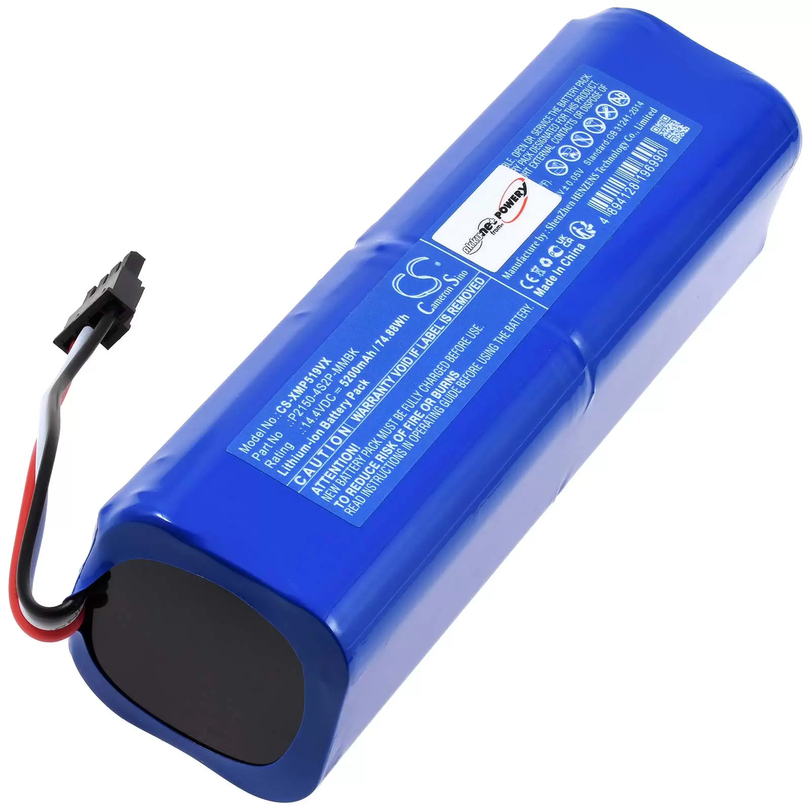 Akku passend für Saugroboter Dreame D10s Pro L10 Prime Typ P2150-4S2P-MMBK