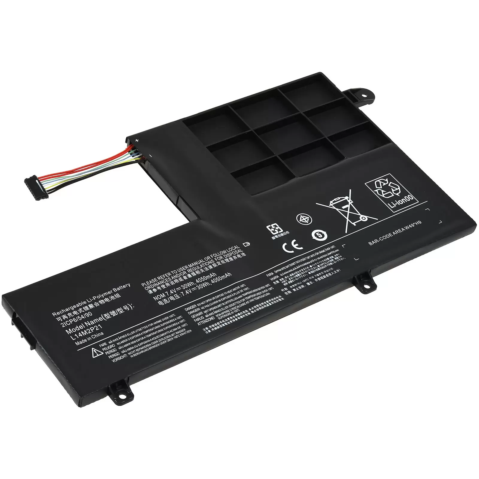 Akku passend für Laptop Lenovo IdeaPad 720-15IKB(81AG/81C7) Serie, Yoga 500-15ISK,  Typ L14M2P21 u.a