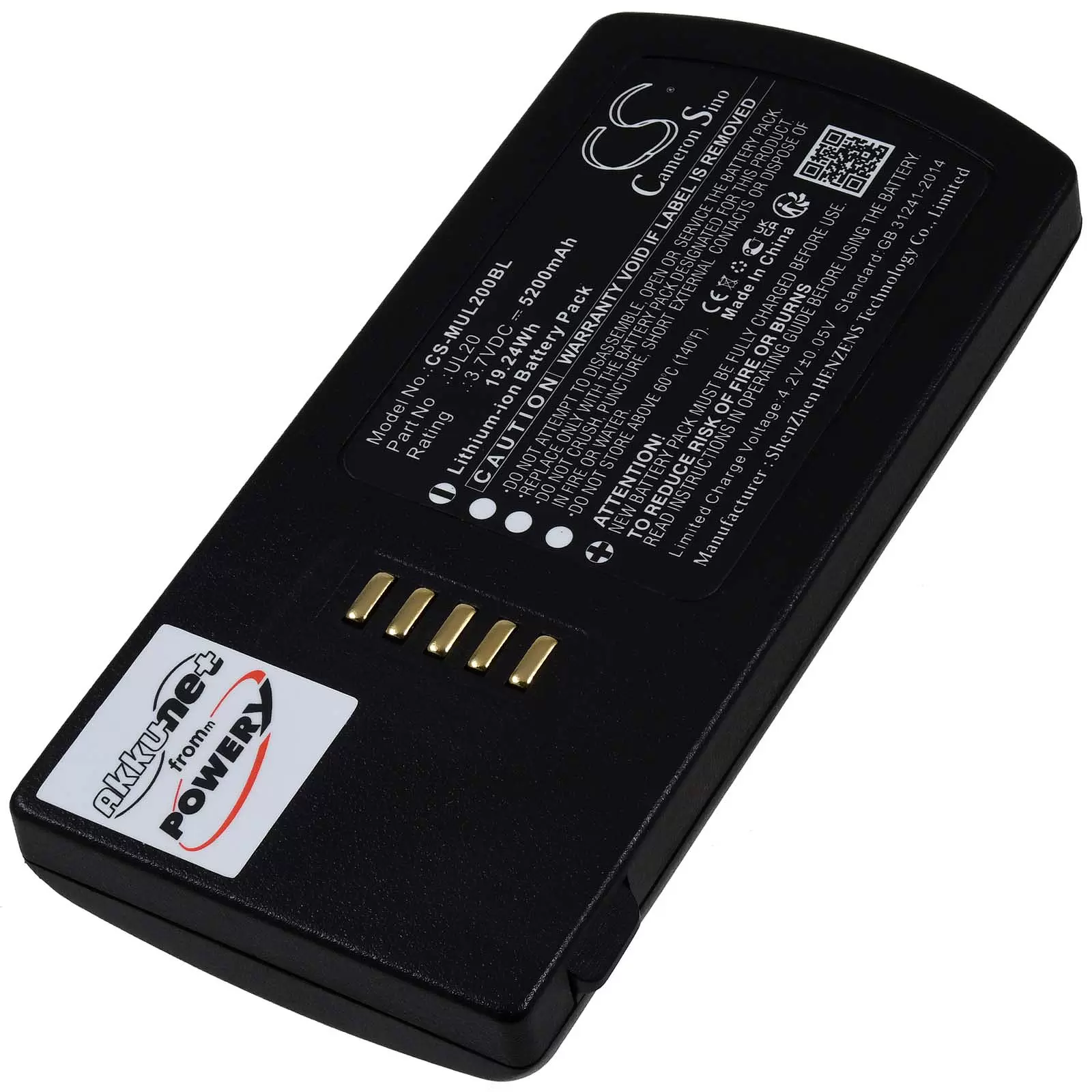 Akku passend für Barcode-Scanner M3 Mobile UL20 UL20F