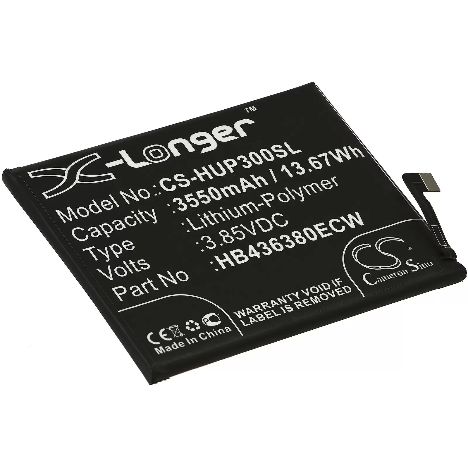 Akku passend für Handy, Smartphone Huawei P30, P30 Premium Edition, Typ HB436380ECW u.a.