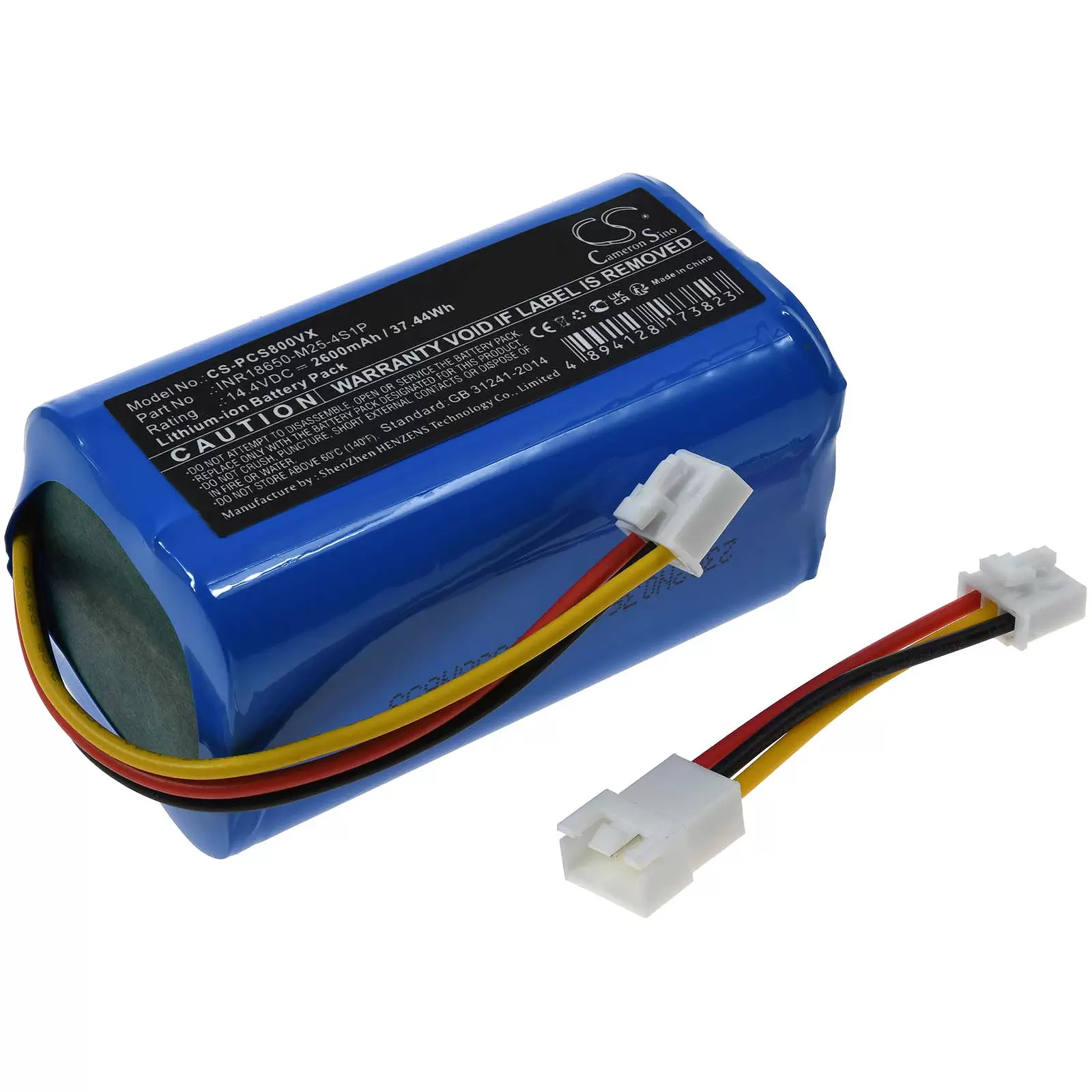 Akku passend für Saugroboter Proscenic PR-830S, PR-830T, Typ INR18650-M25-4S1P