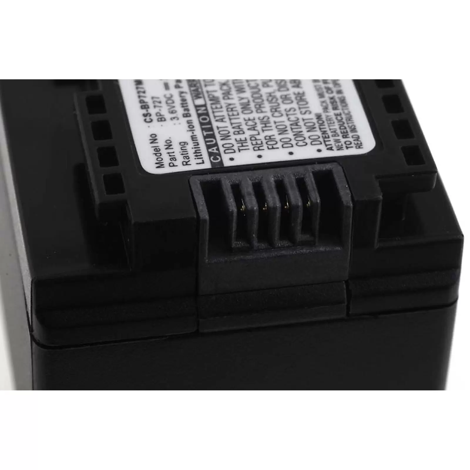 Akku für Video Canon VIXIA HF R306 / Typ BP-727 2400mAh