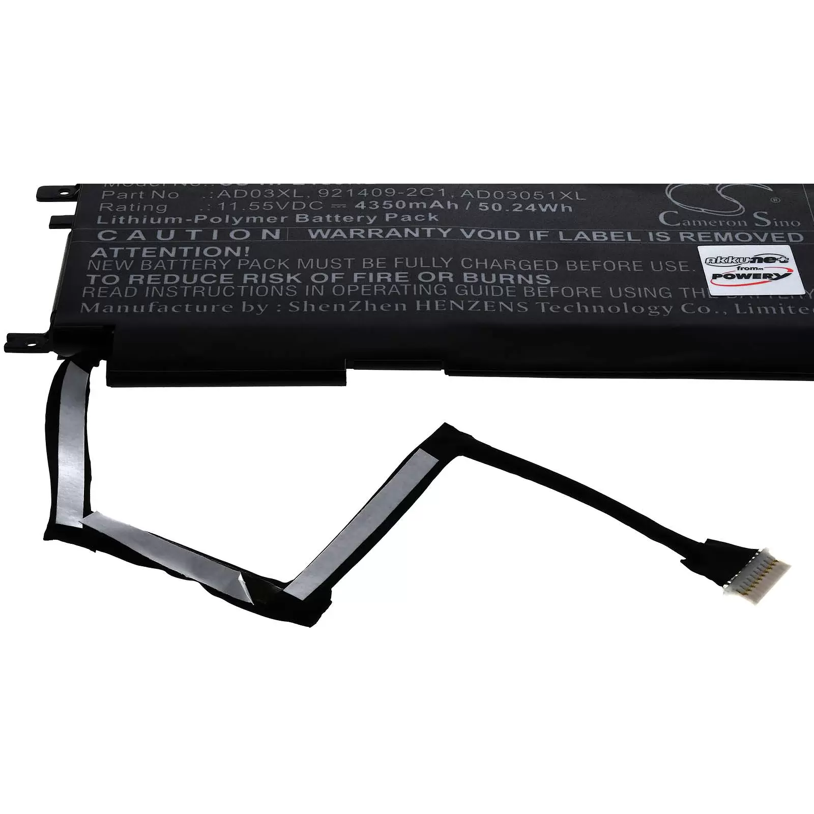 Akku passend für Laptop HP Envy 13-ad000,  Envy 13-ad100, Typ AD03XL