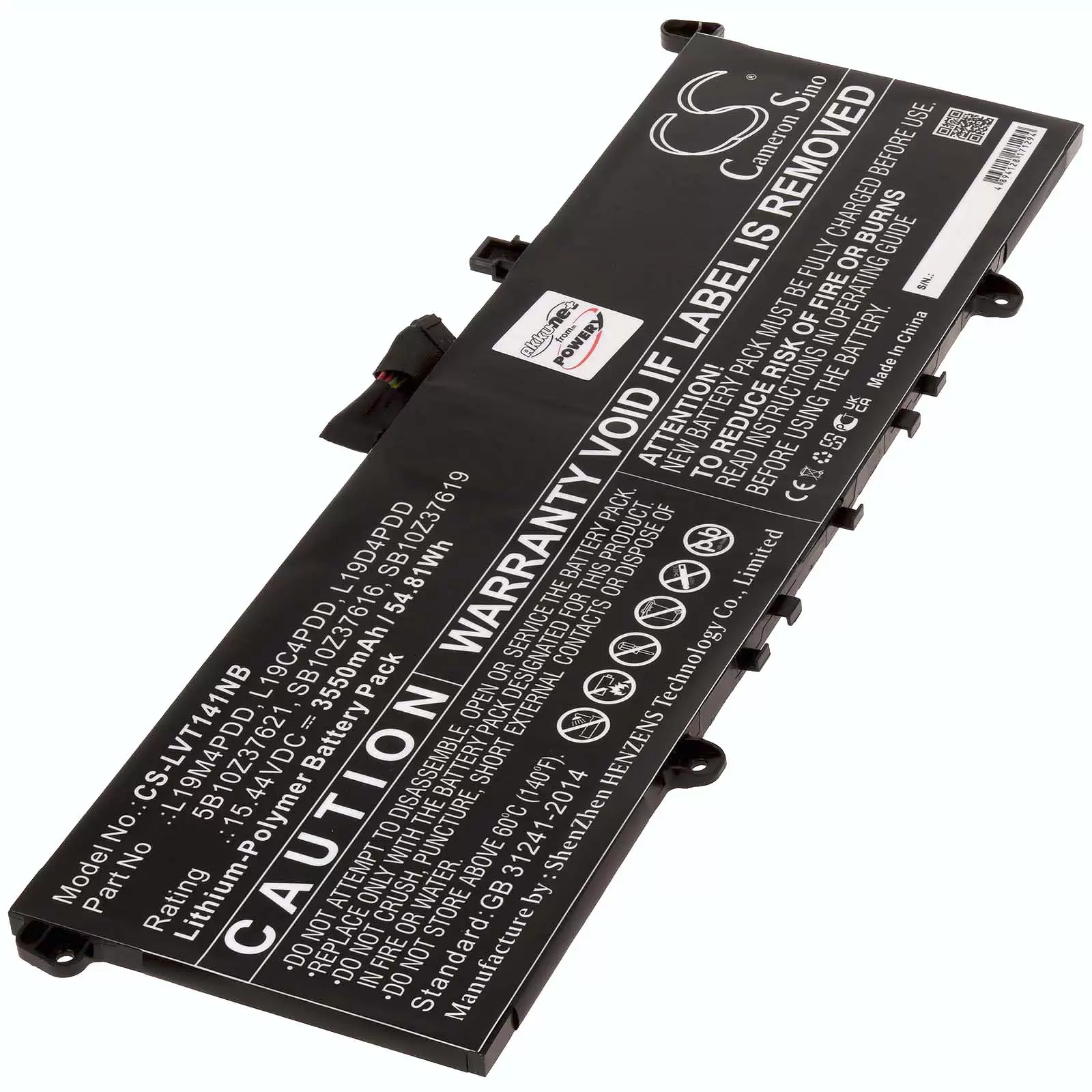 Akku passend für Laptop Lenovo ThinkBook 14s G2 ITL-20VA0005AU, Typ L19C4PDD