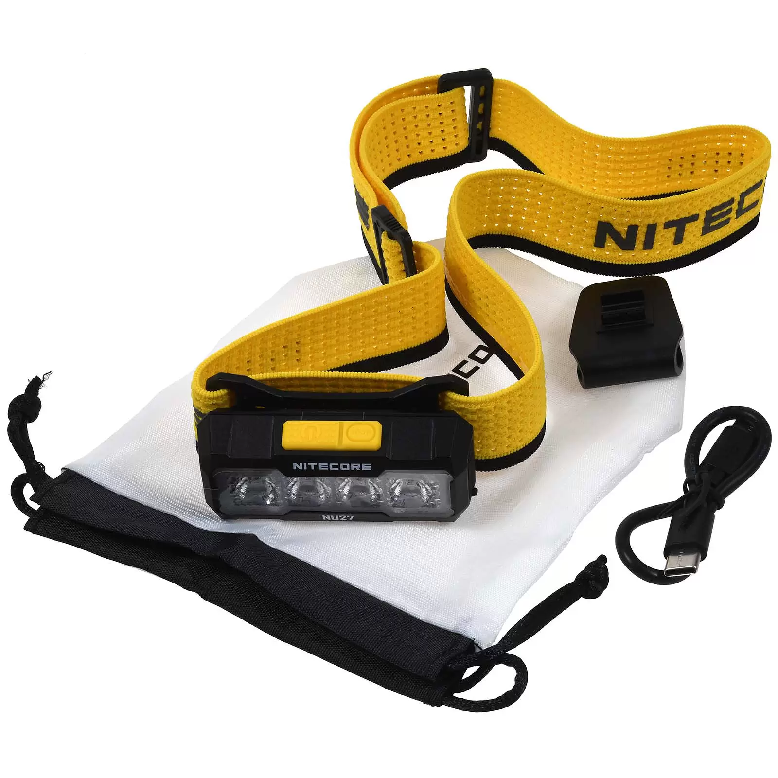 Nitecore NU27 LED Kopflampe, Stirnlampe, Headlamp, USB-C, max. 600 Lumen schwarz