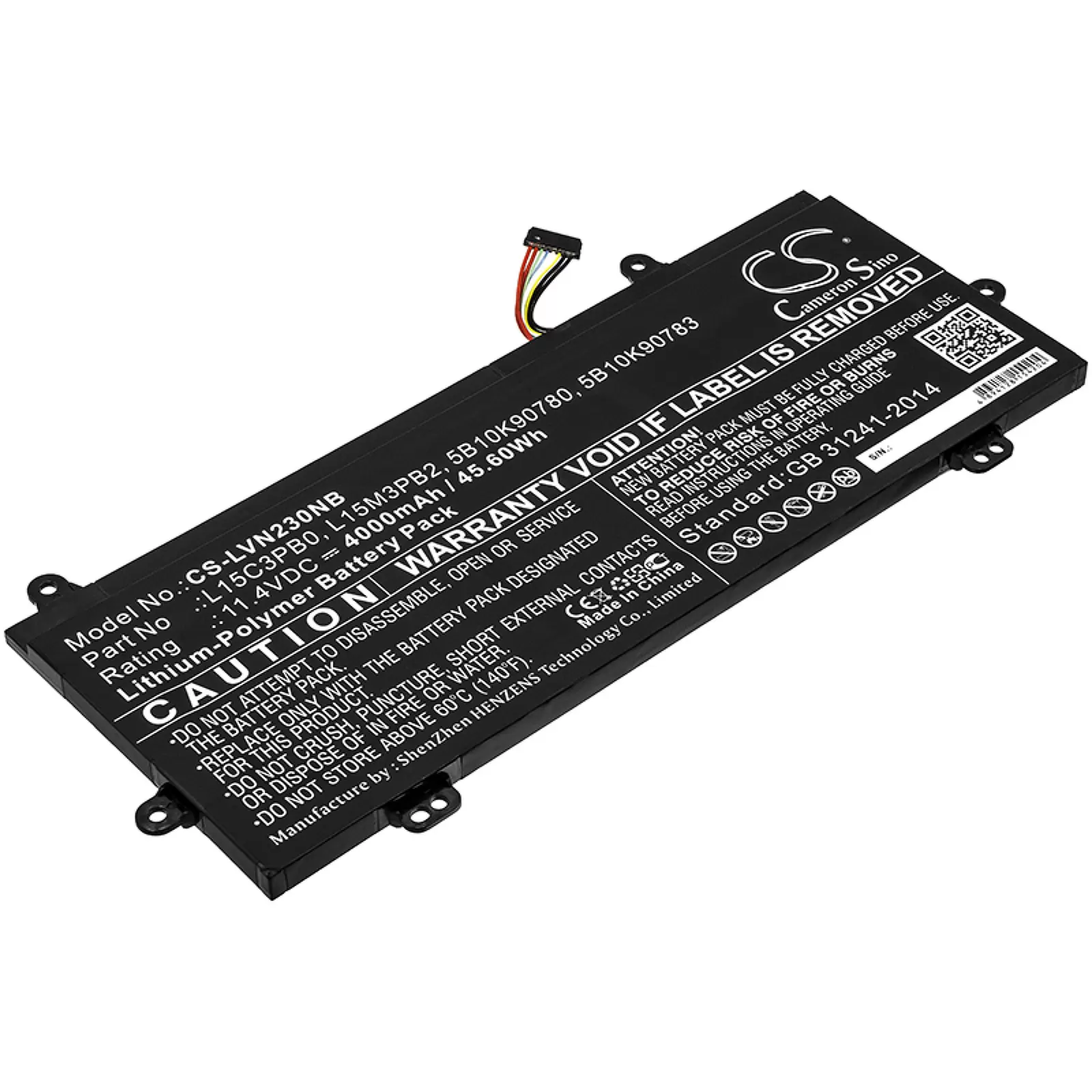 Akku passend für Laptop Lenovo WinBook N22, N23, Typ L15C3PB0, Typ L15M3PB2