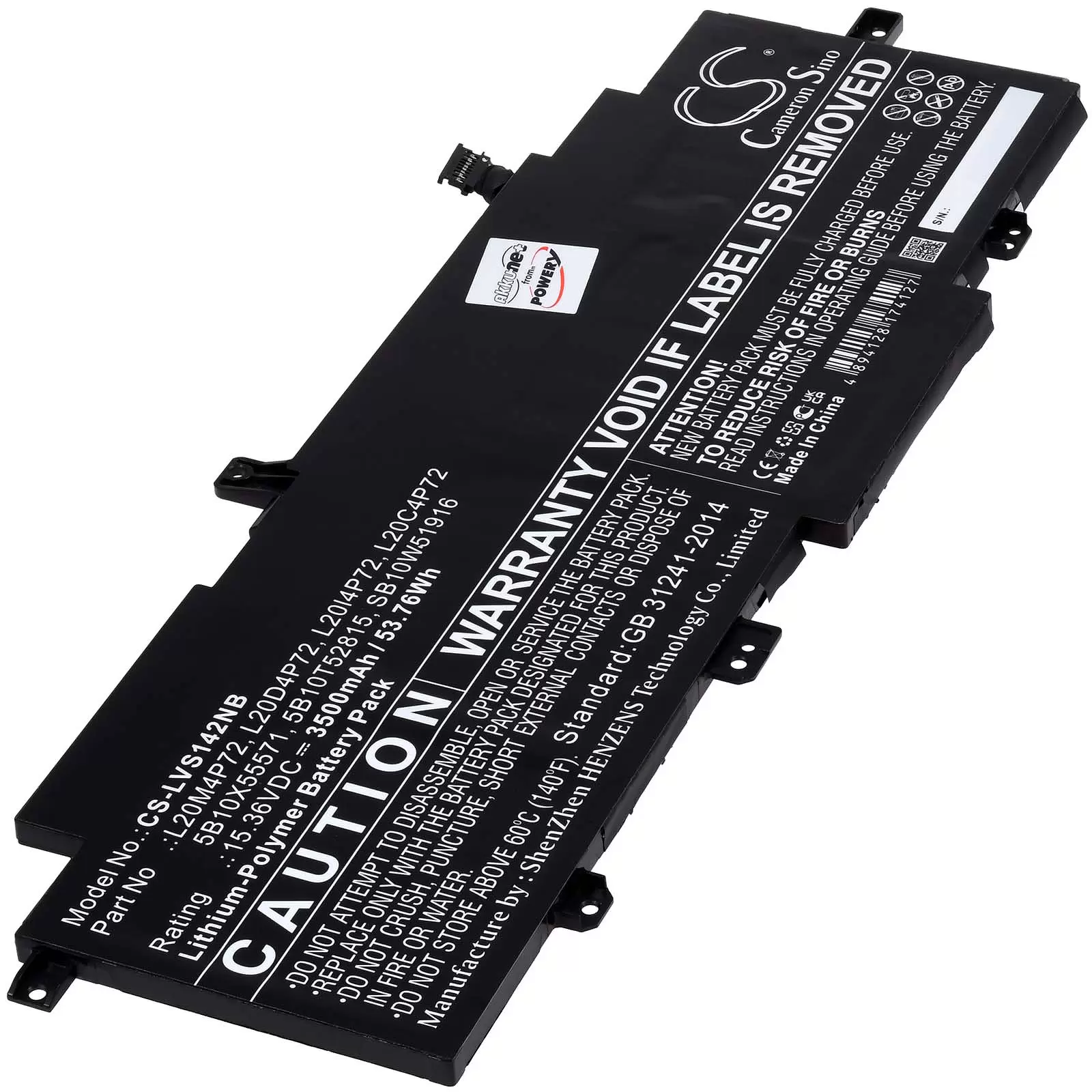 Akku passend für Laptop Lenovo ThinkPad T14s Gen 2, ThinkPad X13  Gen 2, Typ L20C4P72