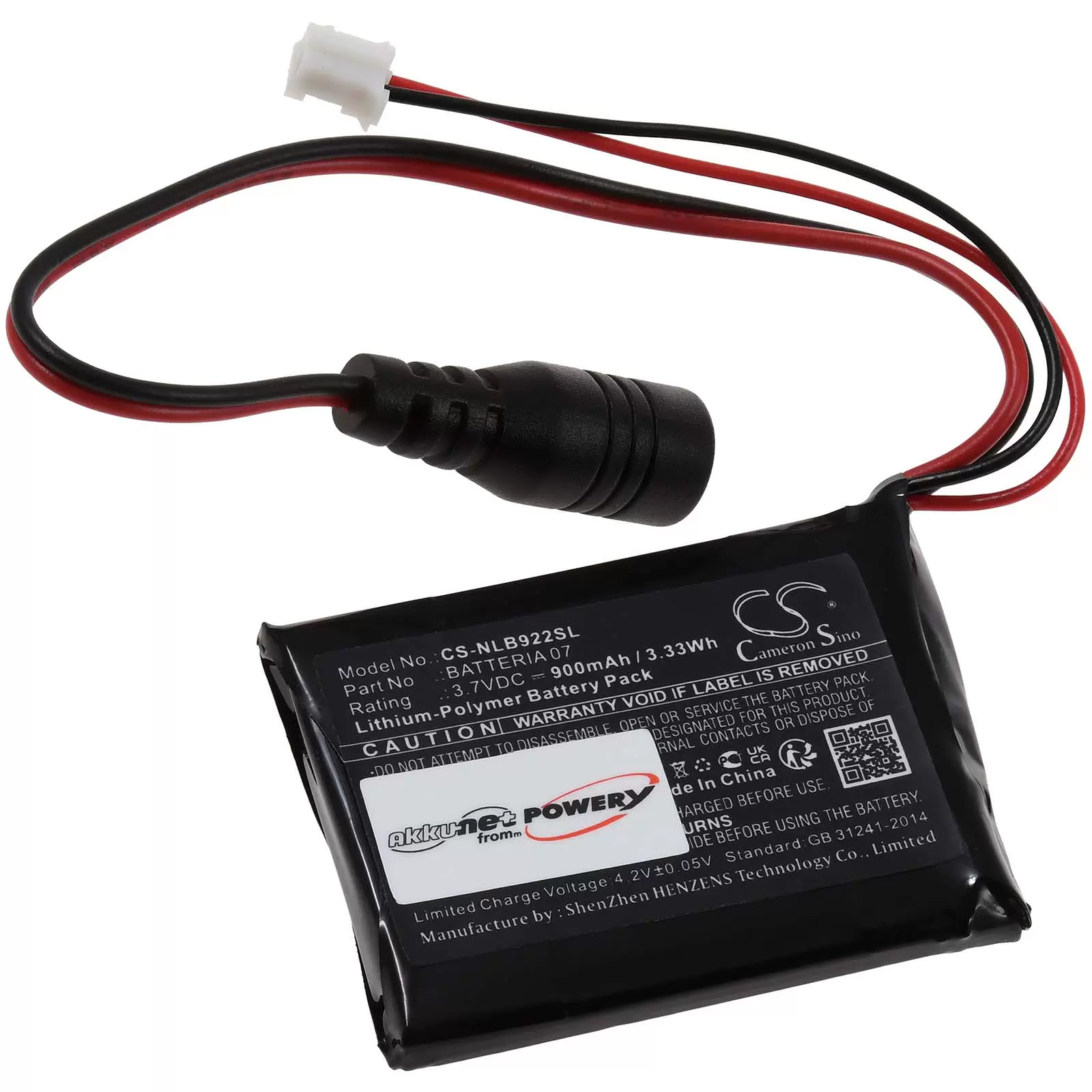 Akku passend für Motorrad-Headset Nolan N-COM B902 L N-COM B902 R Typ BATTERIA 07
