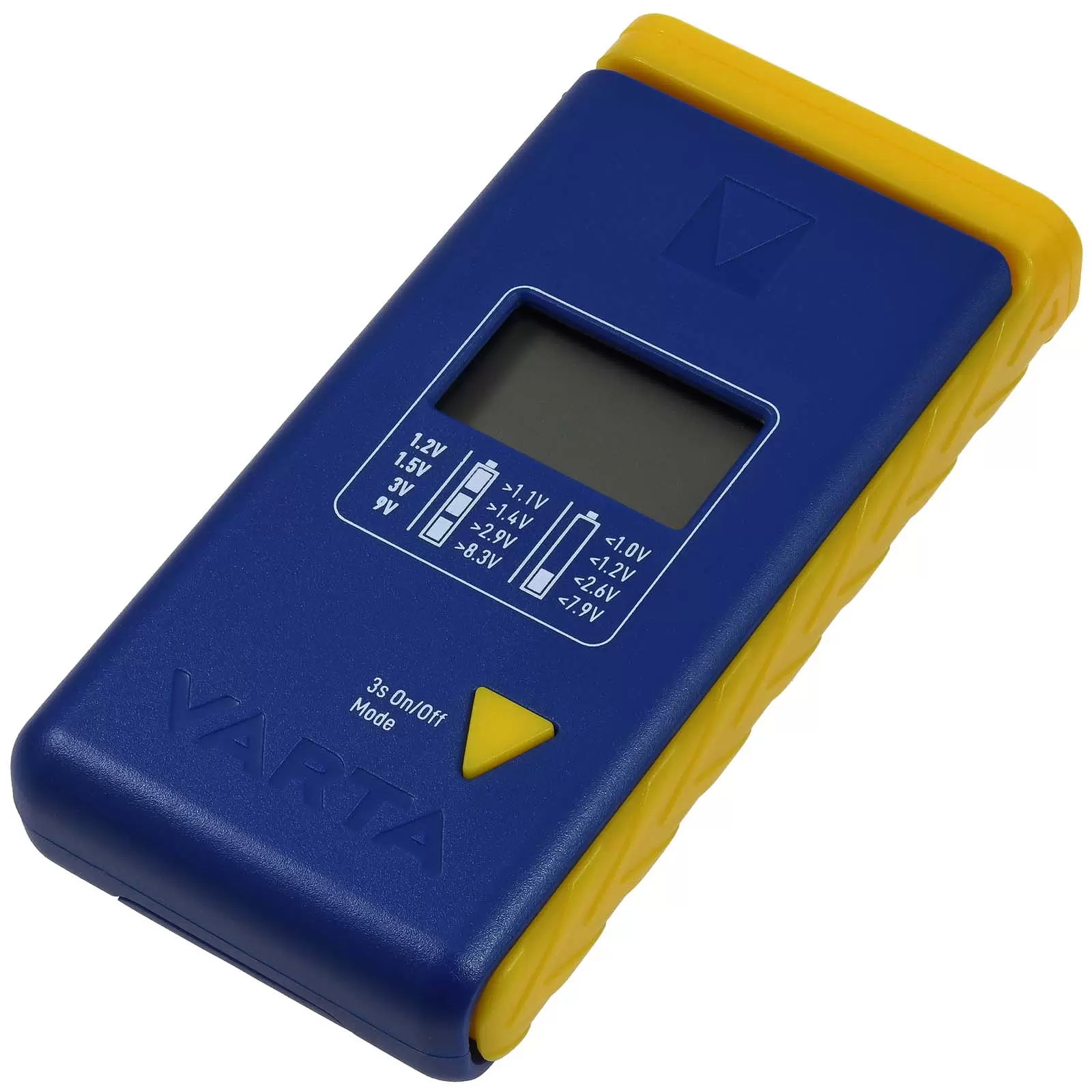 Varta Batterietester mit LCD-Digital für AA AAA C D 9V Akkus und Knopfzellen