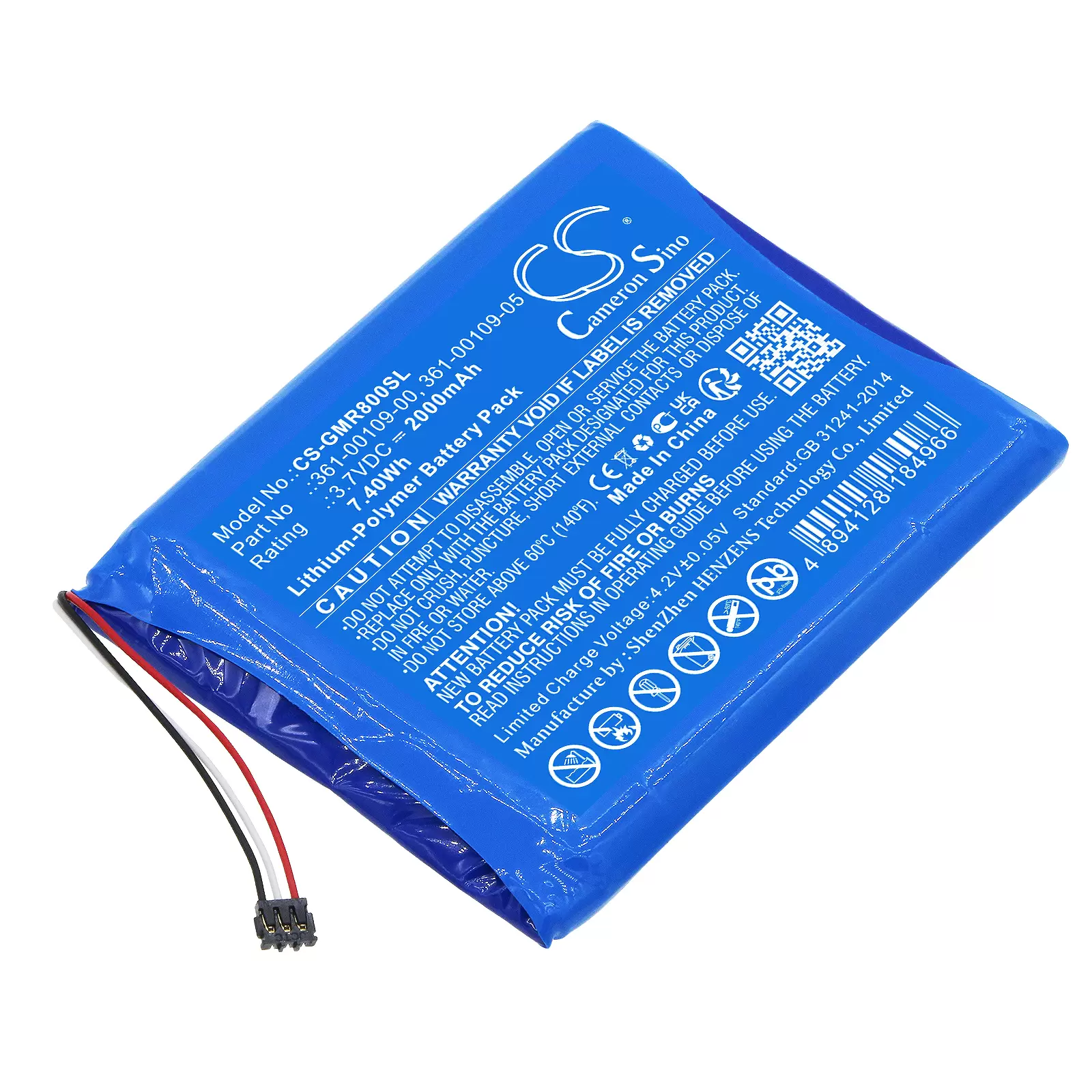 Akku passend für GPS Navigation Garmin dezl OTR800 OTR800 MT-S Typ 361-00109-05