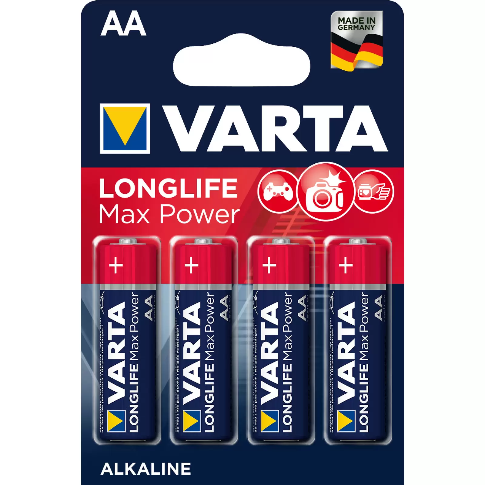 Varta Max Tech AA Alkaline Batterien – 20 Stück 5x4 Blisterpackungen