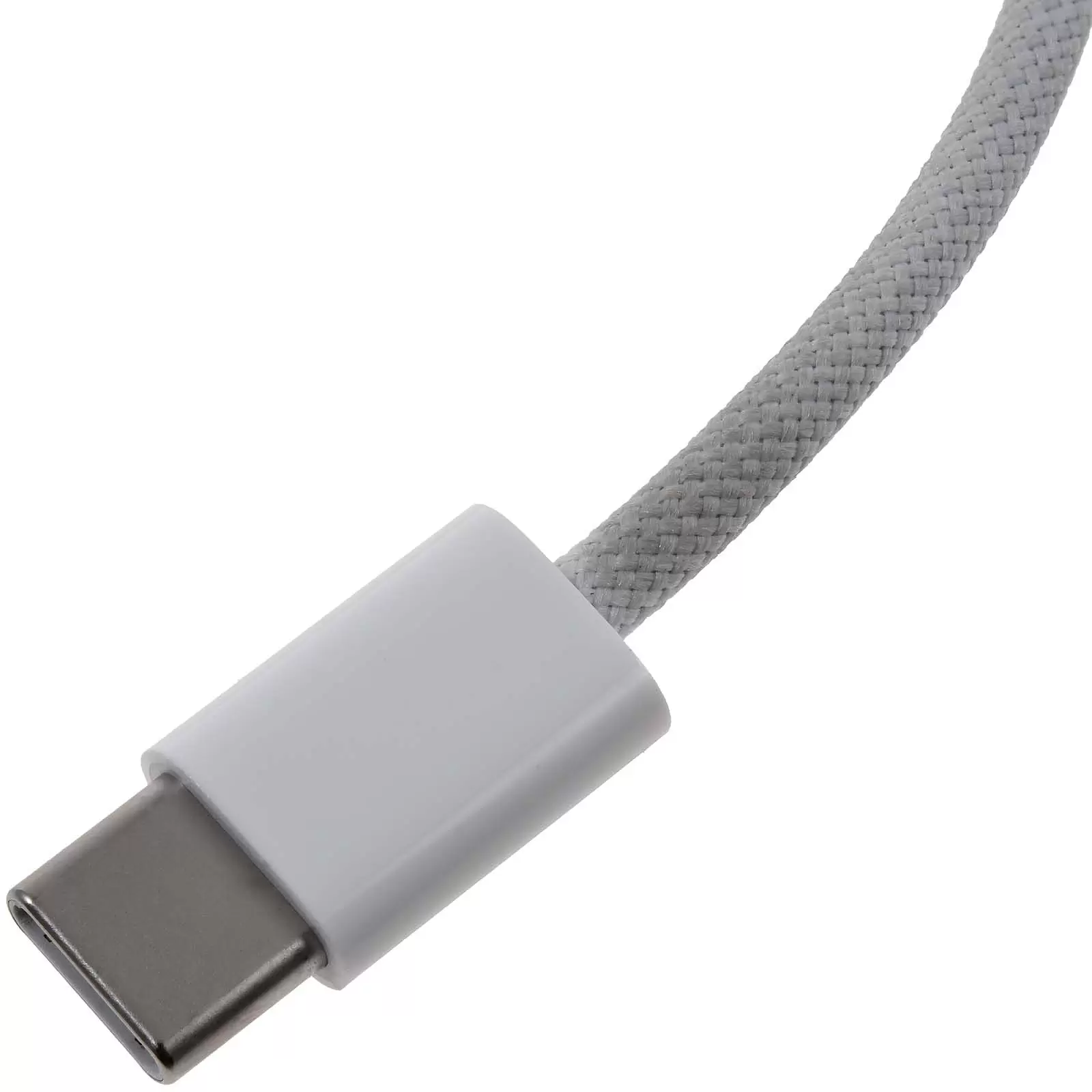 Apple A2795 USB-C auf USB-C Ladekabel gewebt 1m weiß