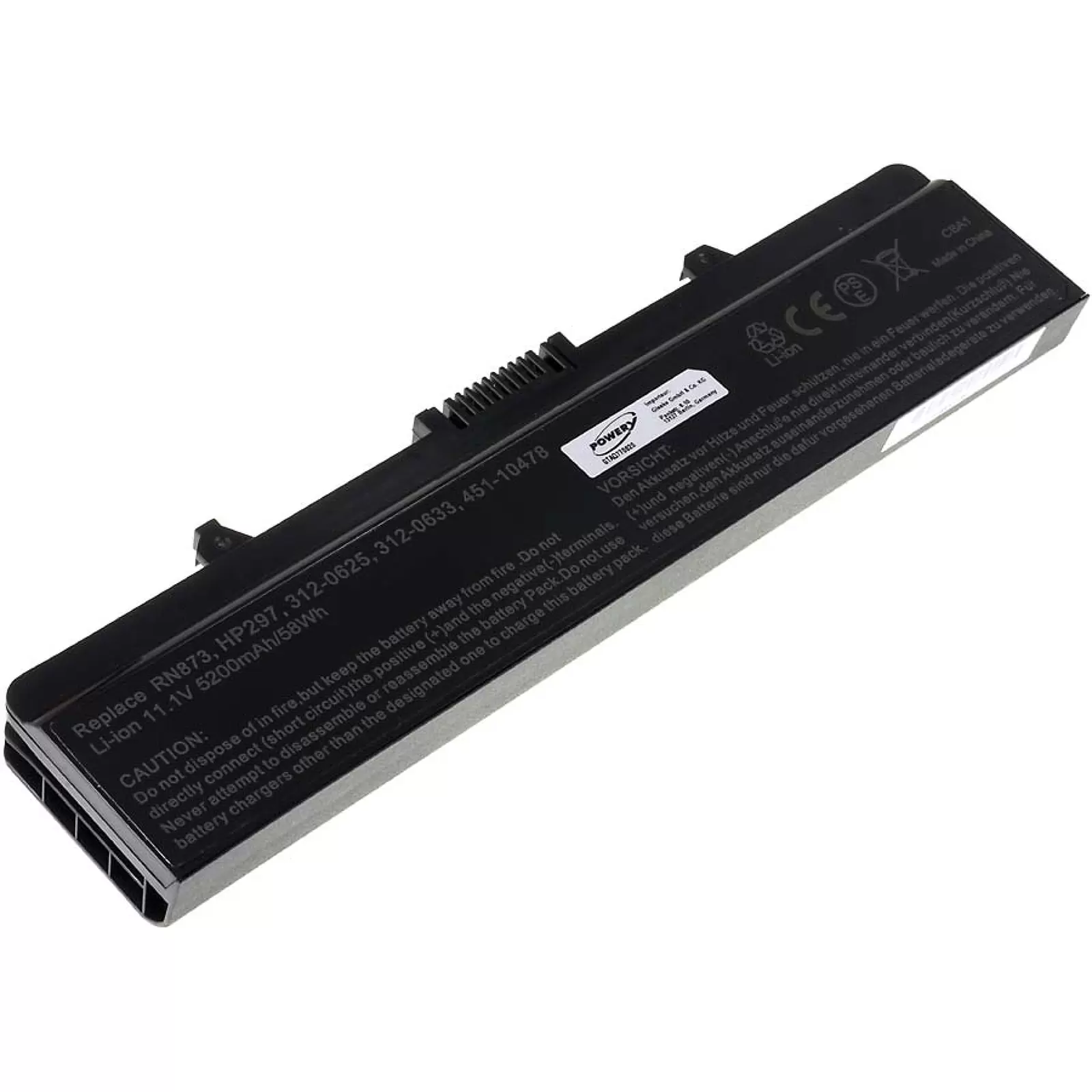 Akku für Dell  Inspiron 1525 5200mAh