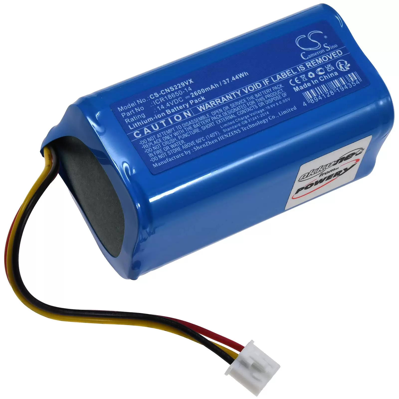 Akku passend für Saugroboter Cecotec Conga 2299 Ultra Home Vital Typ ICR18650-14
