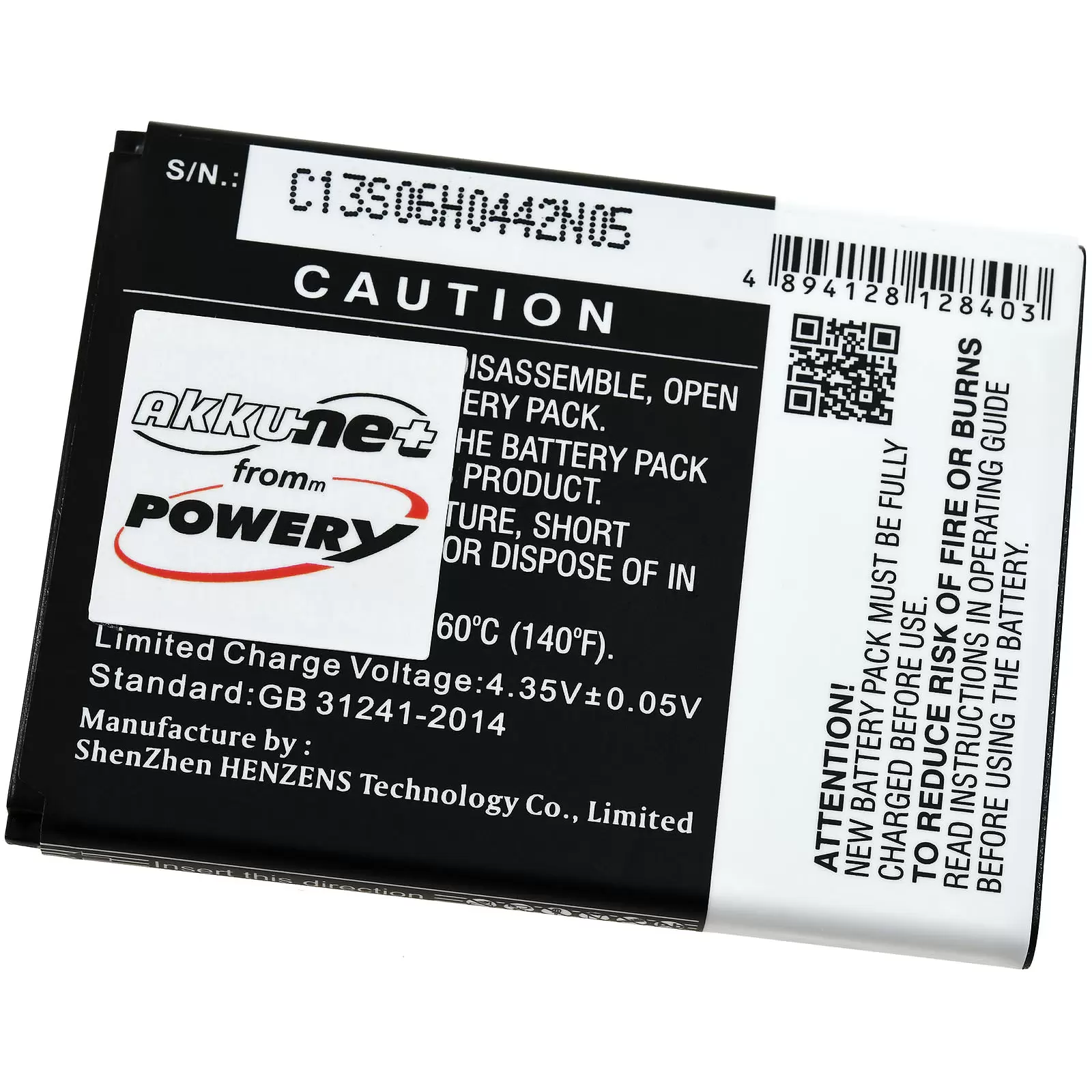 Akku passend für Handy, Smartphone Alcatel One Touch Pop 3 4.5, OT-5017,  Typ TLi017C1 u.a.
