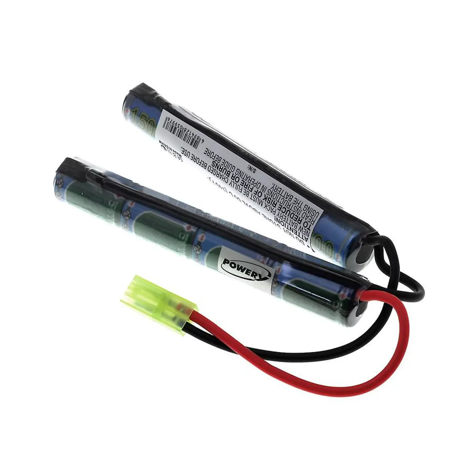 Akku für Softair-Waffen 9,6V-1500mAh (4+4 Zellen in Reihe)