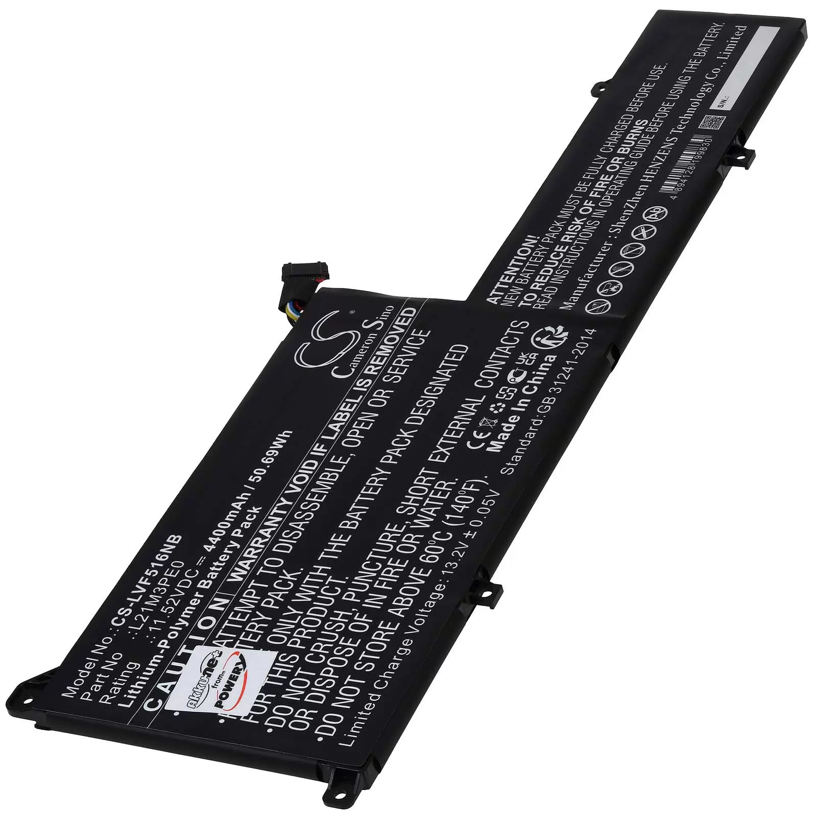 Akku passend für Laptop Lenovo IdeaPad Flex 5 14ABR8 Typ L21M3PE0