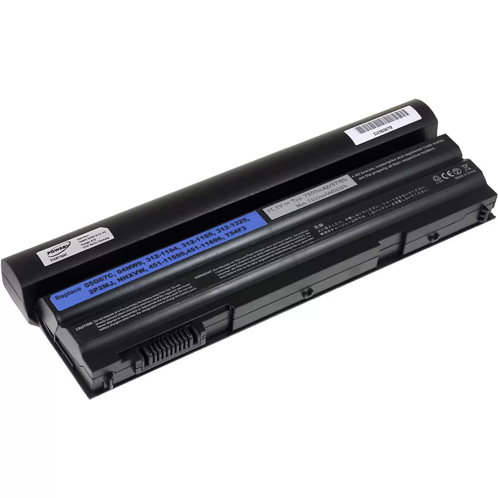 Akku für Dell  Latitude E6420/ Typ T54FJ 7800mAh